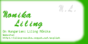 monika liling business card